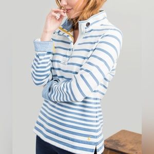 NEW WITH TAGS Joules | Blue Saltwash Stripe Saunton Pullover - Women